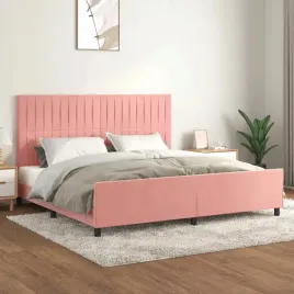 vidaxl-rama-lozka-z-zaglowkiem-rozowa-200x200-cm-aksamitna