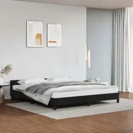 vidaxl-rama-lozka-z-zaglowkiem-bez-materaca-czarna-160x200-cm