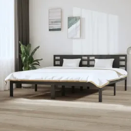 vidaxl-rama-lozka-szara-lite-drewno-sosnowe-200-x-200-cm
