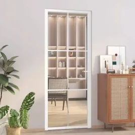 vidaxl-drzwi-wewnetrzne-83x2015-cm-biale-szklo-esg-i-aluminium