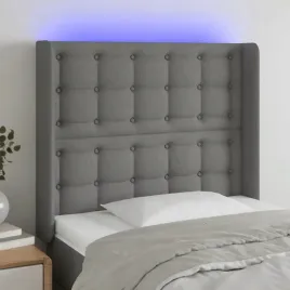 vidaxl-zaglowek-do-lozka-z-led-ciemnoszary-83x16x118-128-cm-tkanina