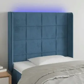 vidaxl-zaglowek-do-lozka-z-led-ciemnoniebieski-83x16x118-128cm-tkanina
