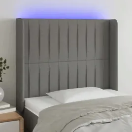 vidaxl-zaglowek-do-lozka-z-led-ciemnoszary-83x16x118-128-cm-tkanina