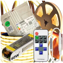 zestaw-tasma-led-neon-cob-12v-5m-3000k-biala-ciepla-z-zasilaczem-60w-pilot