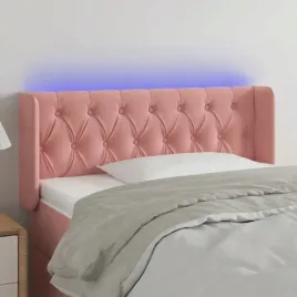 vidaxl-zaglowek-do-lozka-z-led-rozowy-93x16x78-88-cm-aksamit