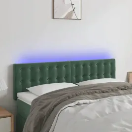 vidaxl-zaglowek-do-lozka-z-led-ciemnozielony-144x5x78-88-cm-aksamit