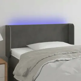vidaxl-zaglowek-do-lozka-z-led-ciemnoszary-93x16x78-88-cm-aksamit