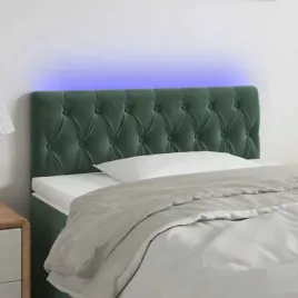vidaxl-zaglowek-do-lozka-z-led-ciemnozielony-90x7x78-88-cm-aksamit