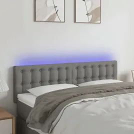 vidaxl-zaglowek-do-lozka-z-led-ciemnoszary-144x5x78-88-cm-tkanina