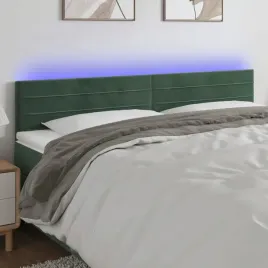 vidaxl-zaglowek-do-lozka-z-led-ciemnozielony-160x5x78-88-cm-aksamit