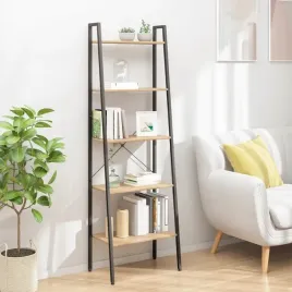 vidaxl-regal-drabina-z-5-polkami-jasnobrazowo-czarny-56x35x174-cm