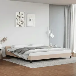 vidaxl-rama-lozka-z-zaglowkiem-bez-materaca-cappuccino-200x200-cm