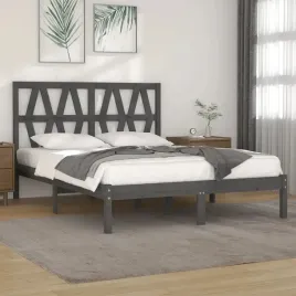 vidaxl-rama-lozka-szara-lite-drewno-sosnowe-200-x-200-cm