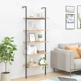 vidaxl-regal-z-5-polkami-jasnobrazowo-czarny-64x35x185-cm