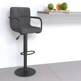vidaxl-hoker-ciemnoszary-obity-aksamitem