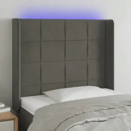 vidaxl-zaglowek-do-lozka-z-led-ciemnoszary-93x16x118-128-cm-aksamit