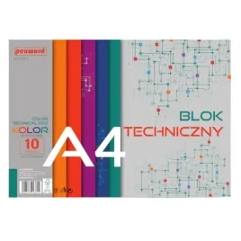 penword-blok-techniczny-format-a4-10-kartek-kolorowych-wytrzymaly-1-sztuka