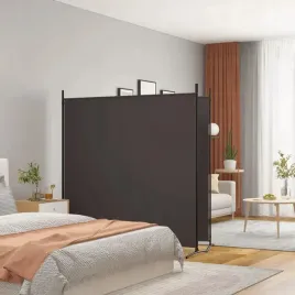 vidaxl-parawan-2-panelowy-brazowy-348x180-cm-tkanina