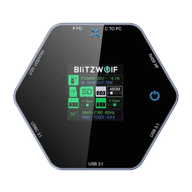 stacja-dokujaca-8w1-blitzwolf-bw-th16-usb-100w-lcd-smart-display