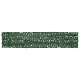 vidaxl-parawan-balkonowy-ciemnozielone-liscie-500x100-cm