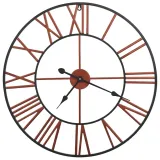 vidaxl-zegar-scienny-metal-58-cm-czerwony-stan-nowy