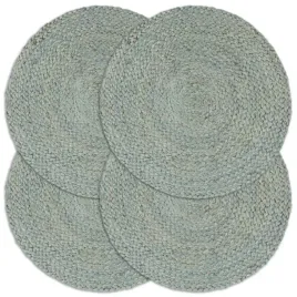 vidaxl-maty-na-stol-4-szt-gladkie-oliwkowe-38-cm-okragle-juta