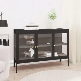 vidaxl-szafka-boczna-czarna-105x35x70-cm-stal-i-szklo