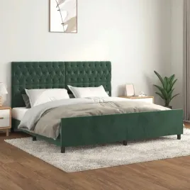 vidaxl-rama-lozka-bez-materaca-ciemnozielone-200x200-cm-aksamit
