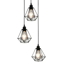 vidaxl-lampa-sufitowa-diamentowe-klosze-czarna-3-zarowki-e27