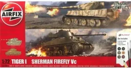airfix-50186-gift-set-tiger-1-vs-sherman-1-72