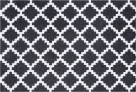 czarny-dywan-do-kuchnimata-antyposlizgowa-marokanska-koniczyna-50x150cm