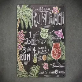 tabliczka-dekoracyjna-metalowa-caribbean-rum-punch