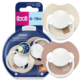lovi-smoczek-uspokajajacy-dynamiczny-prime-6-18m-ivory-blush-glow-z-etui