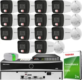 zestaw-monitoringu-na-14-kamer-4mpx-hikvision-hybrid-light-poe-mikrofon