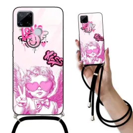 etui-do-realme-c15-case-crossglamor-z-polyskiemor-smycz-na-ramie-orgothic-wz