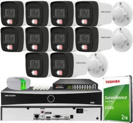 zestaw-monitoringu-na-10-kamer-4mpx-hikvision-hybrid-light-poe-mikrofon