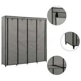 vidaxl-szafa-z-4-przegrodami-szara-175-x-45-x-170-cm