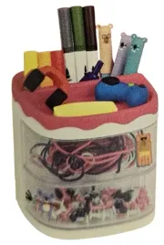 kayet-organizer-biurkowy-2-szufladki-bialo-rozowy