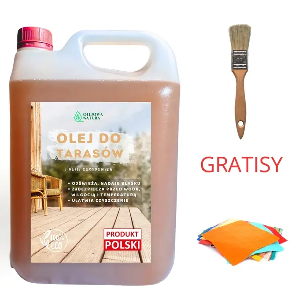 OLEJ DO TARASÓW IMPREGNAT 5L EKOLOGICZNY Z WOSKIEM GRATISY