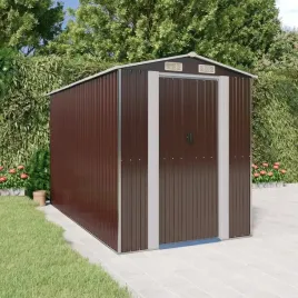 vidaxl-szopa-ogrodowa-ciemny-braz-192x357x223-cm-stal-galwanizowana