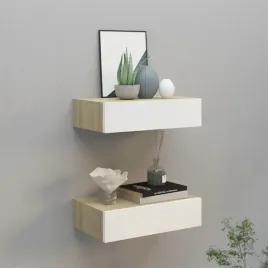 vidaxl-polki-scienne-z-szuflada-2-szt-dab-i-biel-40x235x10cm-mdf