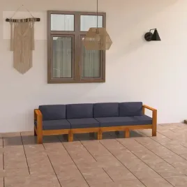 vidaxl-4-osobowa-sofa-ogrodowa-z-ciemnoszarymi-poduszkami-akacja