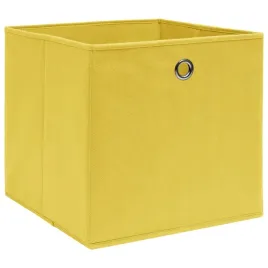 vidaxl-pudelka-4-szt-zolte-32x32x32-cm-tkanina