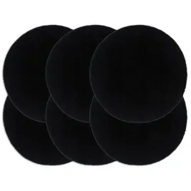 vidaxl-maty-na-stol-6-szt-gladkie-czarne-38-cm-okragle-bawelna