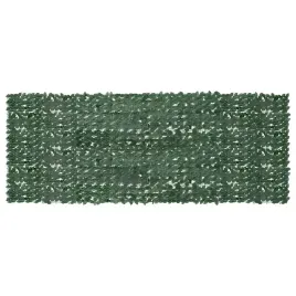 vidaxl-parawan-balkonowy-ciemnozielone-liscie-400x150-cm