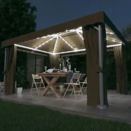 vidaxl-altana-z-zaslonami-i-lampkami-led-4x3-m-kolor-taupe