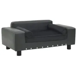 vidaxl-sofa-dla-psa-ciemnoszara-81x43x31-cm-plusz-i-sztuczna-skora