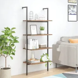 vidaxl-regal-z-4-polkami-ciemnobrazowo-czarny-64x35x1525-cm