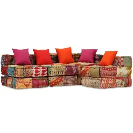 vidaxl-puf-modulowy-4-osobowy-patchwork-tkanina