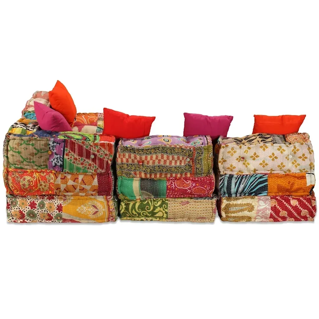 vidaxl-puf-modulowy-4-osobowy-patchwork-tkanina-stan-nowy